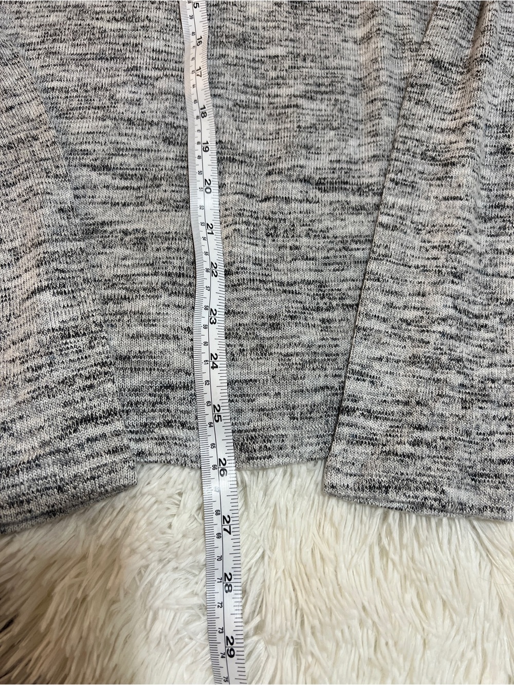 Lucky Brand Cloud Soft NWT Women's Gray Marled Long-Sleeve Top- Large - Picture 6 of 9